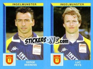 Cromo Serge Beerens / Luc Peys - Football Belgium 1999-2000 n. 435 - Panini