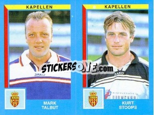 Sticker Mark Talbut / Kurt Stoops - Football Belgium 1999-2000 - Panini