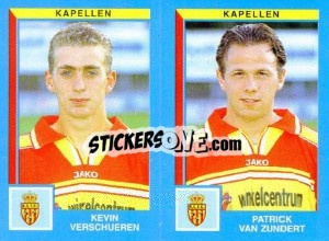 Cromo Kevin Verschueren / Patrick Van Zundert - Football Belgium 1999-2000 - Panini