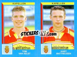 Cromo Tom Van Aelst / Kurt Mattheusen - Football Belgium 1999-2000 - Panini