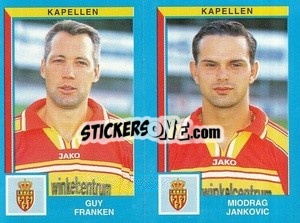 Figurina Guy Franken / Miodrag Jankovic - Football Belgium 1999-2000 - Panini