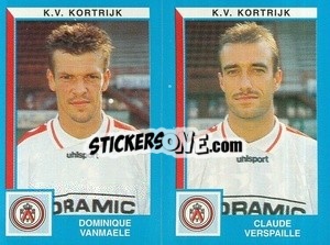 Cromo Dominique Vanmaele / Claude Verspaille - Football Belgium 1999-2000 - Panini