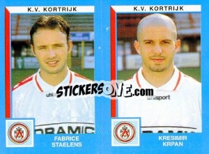 Cromo Fabrice Staelens / Kresimir Krpan - Football Belgium 1999-2000 n. 445 - Panini