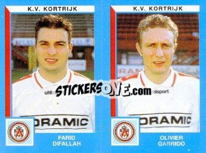 Figurina Farid Difallah / Olivier Garrido - Football Belgium 1999-2000 n. 446 - Panini