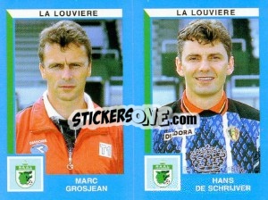 Sticker Marc Grosjean / Hans De Schrijver - Football Belgium 1999-2000 n. 448 - Panini
