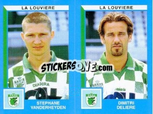 Figurina Stephane Vanderheyden / Dimitri Deliere - Football Belgium 1999-2000 n. 451 - Panini