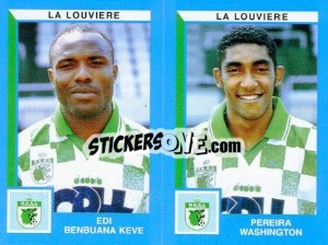 Sticker Edi Benbuana Keve / Pereira Washington - Football Belgium 1999-2000 - Panini