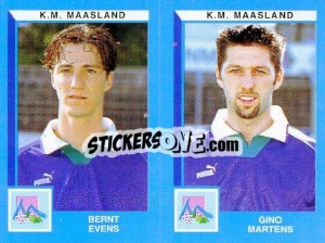 Cromo Bernt Evens / Gino Martens - Football Belgium 1999-2000 - Panini