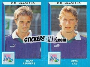 Sticker Frank Reumers / David Crv - Football Belgium 1999-2000 - Panini