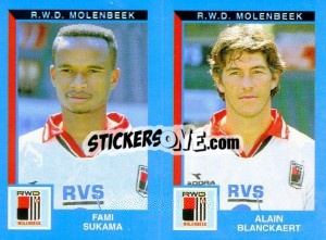 Sticker Fami Sukama / Alain Blanckaert - Football Belgium 1999-2000 n. 461 - Panini