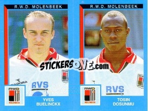 Sticker Yves Buelinckx / Tosin Dosunmu - Football Belgium 1999-2000 - Panini