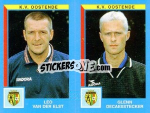 Sticker Leo Van Der Elst / Glenn Decaesstecker - Football Belgium 1999-2000 - Panini