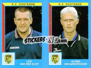 Sticker Leo Van Der Elst / Glenn Decaesstecker - Football Belgium 1999-2000 n. 466 - Panini