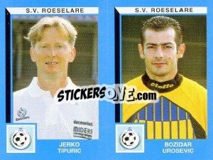 Sticker Jerko Tipuric / Bozidar Urosevic - Football Belgium 1999-2000 n. 472 - Panini