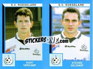 Cromo Kurt Vercamp / Steven Geldhof - Football Belgium 1999-2000 n. 474 - Panini