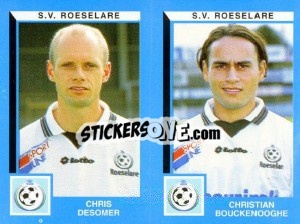 Figurina Chris Desomer / Christian Bouckenooghe - Football Belgium 1999-2000 - Panini