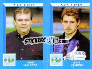 Cromo Rene Van Gorp / Kris Vranckx - Football Belgium 1999-2000 - Panini