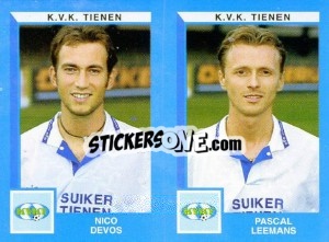 Sticker Nico Devos / Pascal Leemans - Football Belgium 1999-2000 - Panini