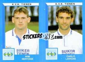 Figurina Wim Hertoge / Carlo Lavigne - Football Belgium 1999-2000 n. 481 - Panini