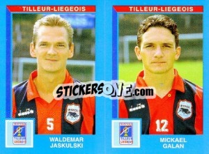 Figurina Waldemar Jaskulski / Mickael Galan - Football Belgium 1999-2000 - Panini