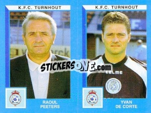 Cromo Raoul Peeters / Yvan De Corte - Football Belgium 1999-2000 - Panini