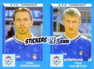 Figurina Vital Verschueren / Yves Van Beylen - Football Belgium 1999-2000 n. 491 - Panini