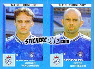 Figurina Jurgen Vandeurzen / Peter Quintelier - Football Belgium 1999-2000 n. 493 - Panini