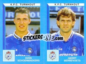 Sticker Sven Schoenmaekers / Geert Berrevoets - Football Belgium 1999-2000 - Panini