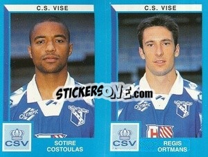 Sticker Sotire Costoulas / Regis Ortmans - Football Belgium 1999-2000 n. 497 - Panini