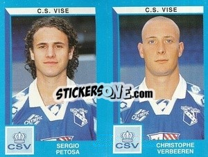 Cromo Sergio Petosa / Christophe Verbeeren - Football Belgium 1999-2000 - Panini
