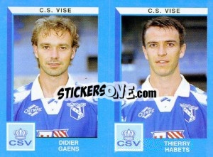 Cromo Didier Gaens / Thierry Habets - Football Belgium 1999-2000 - Panini