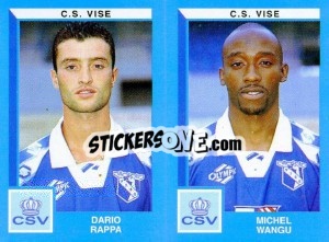 Sticker Dario Rappa / Michel Wangu - Football Belgium 1999-2000 - Panini