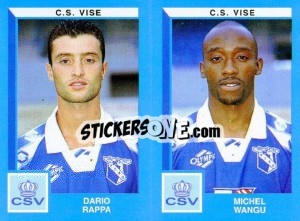 Sticker Dario Rappa / Michel Wangu - Football Belgium 1999-2000 n. 500 - Panini