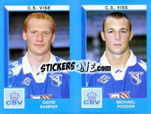 Sticker David Samray / Michael Possen - Football Belgium 1999-2000 - Panini