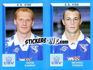 Sticker David Samray / Michael Possen - Football Belgium 1999-2000 n. 501 - Panini