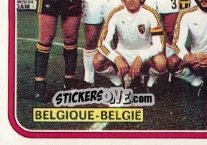 Sticker Team Belgium - Football Belgium 1978-1979 n. 3 - Panini