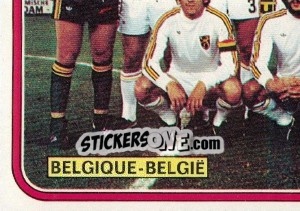 Figurina Team Belgium - Football Belgium 1978-1979 - Panini