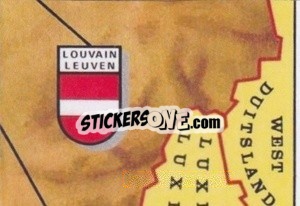 Sticker Carte Géographique De Belgique - Football Belgium 1976-1977 - Panini