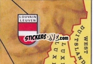 Sticker Carte Géographique De Belgique - Football Belgium 1976-1977 n. 9 - Panini