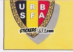 Sticker Carte Géographique De Belgique - Football Belgium 1976-1977 n. 10 - Panini