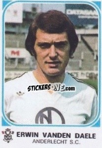 Sticker Erwin Vanden Daele - Football Belgium 1976-1977 - Panini