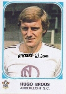 Cromo Hugo Broos - Football Belgium 1976-1977 - Panini