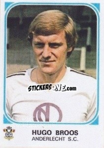 Sticker Hugo Broos - Football Belgium 1976-1977 n. 22 - Panini