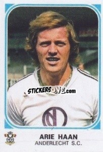 Sticker Arie Haan - Football Belgium 1976-1977 - Panini