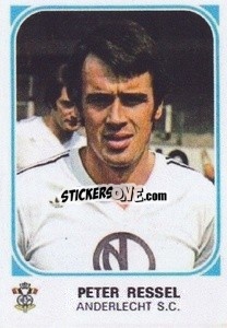 Sticker Peter Ressel - Football Belgium 1976-1977 - Panini
