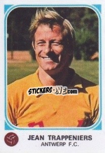 Sticker Jean Trappeniers - Football Belgium 1976-1977 - Panini