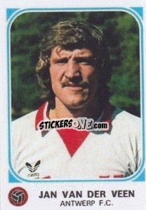 Sticker Jan Van Der Veen - Football Belgium 1976-1977 - Panini