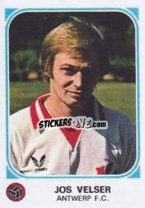 Figurina Jos Velser - Football Belgium 1976-1977 - Panini