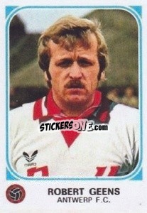 Sticker Robert Geens - Football Belgium 1976-1977 n. 42 - Panini