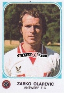 Sticker Zarko Olarevic - Football Belgium 1976-1977 - Panini